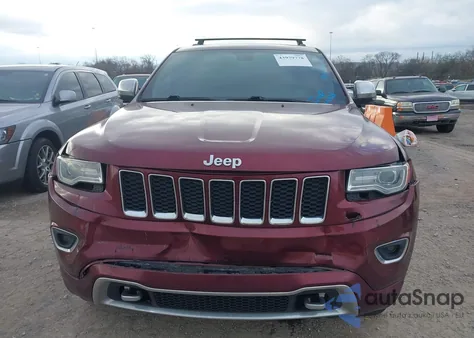 2016 Jeep Grand Cherokee Overland из США, поврежденный, VIN 1C4RJECG7GC500482